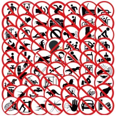 Set 50 Stickers Señaléticas Tránsito Carteles Pegatinas